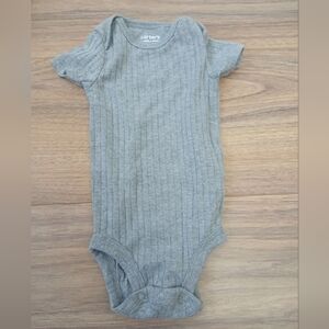Carter's Heather Gray Ribbed Bodysuit